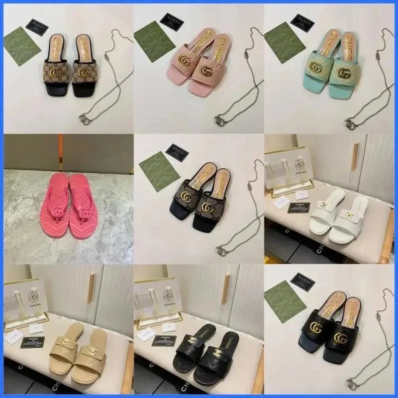 Gucci GG Marmont Slide Sandals | 7569305443